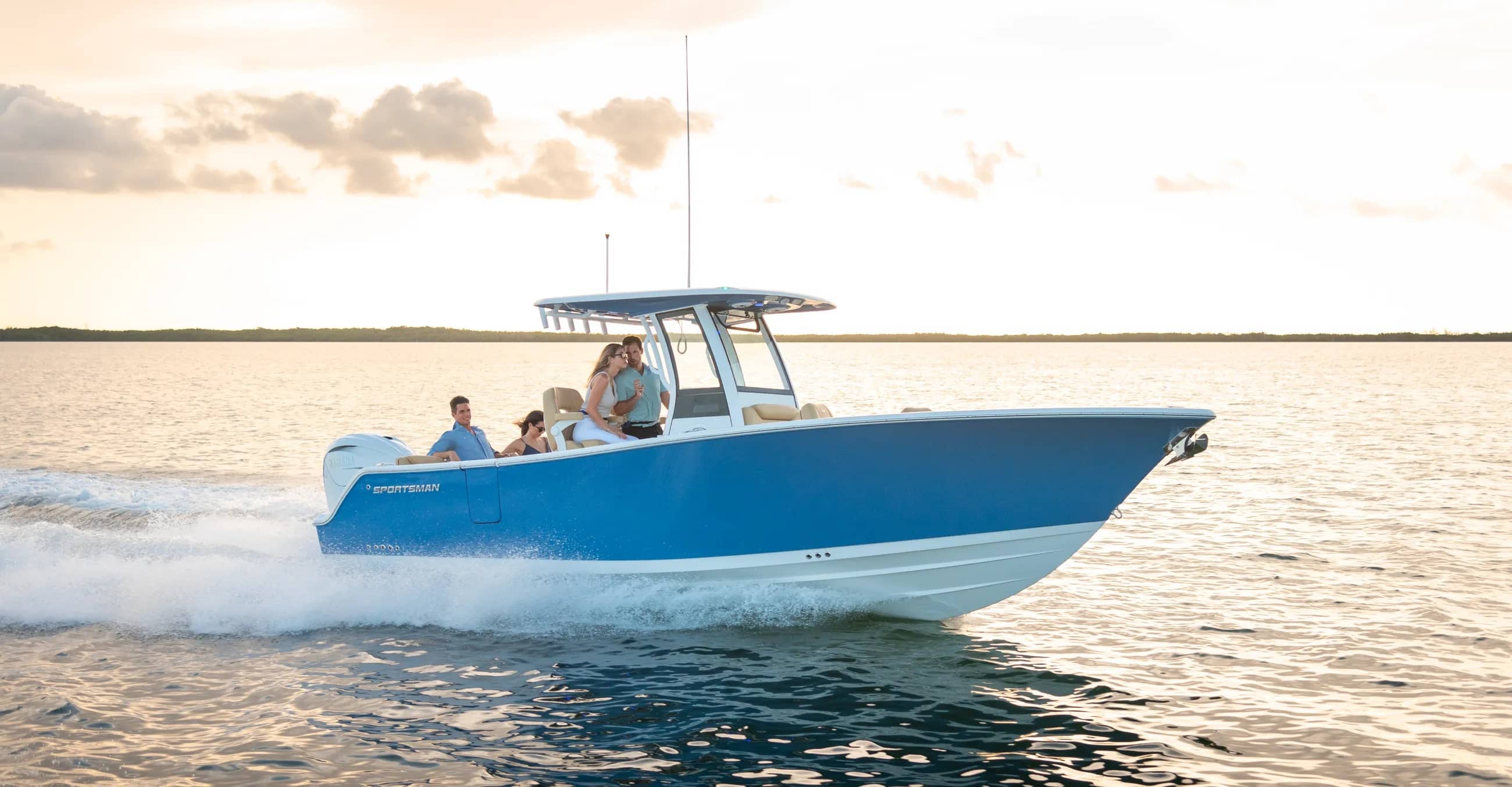 Sportsman boat header